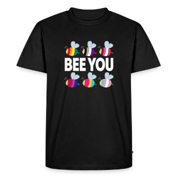 Bee you LGBTQ Pride Month Gay Lesbian - Männer Premium Bio T-Shirt - Schwarz - Vorne - Nico (187cm)