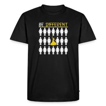 Soyez différent Flamenco - T-shirt Premium bio Homme - noir - Devant - Nico (187cm)