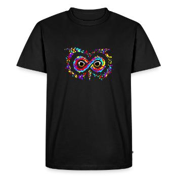 INFINIMENT CHOUETTE - T-shirt Premium bio Homme - noir - Devant - Nico (187cm)