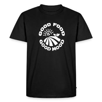 bonne nourriture - T-shirt Premium bio Homme - noir - Devant - Nico (187cm)