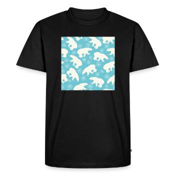 Icebear - Men's Premium Organic T-Shirt - black - Front - Nico (187cm)