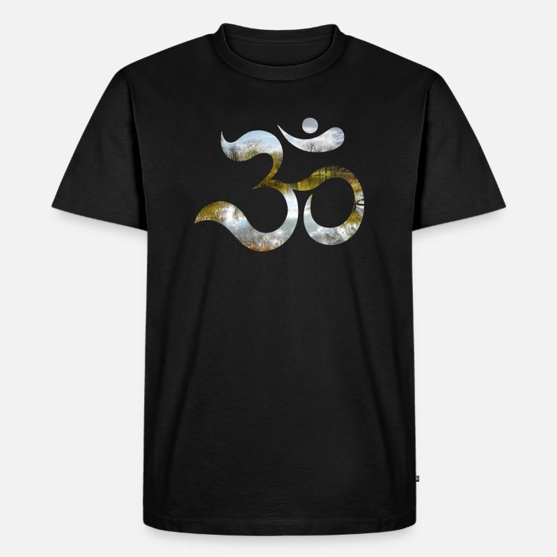 goa herbst - Männer Premium Bio T-Shirt - Schwarz