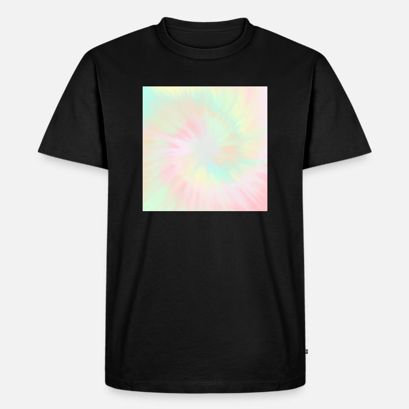 Tie Dye Pastell Tie Dye - Männer Premium Bio T-Shirt - Schwarz