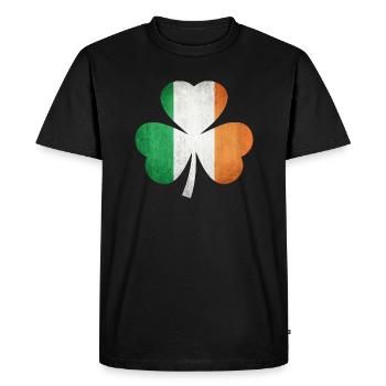 Irish lover - Men's Premium Organic T-Shirt - black - Front - Nico (187cm)