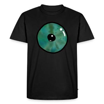 Green eyes collection - Men's Premium Organic T-Shirt - black - Front - Nico (187cm)