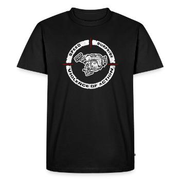 Skull - T-shirt Premium bio Homme - noir - Devant - Nico (187cm)