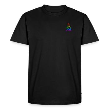Gay Communism Pride - Men's Premium Organic T-Shirt - black - Front - Nico (187cm)
