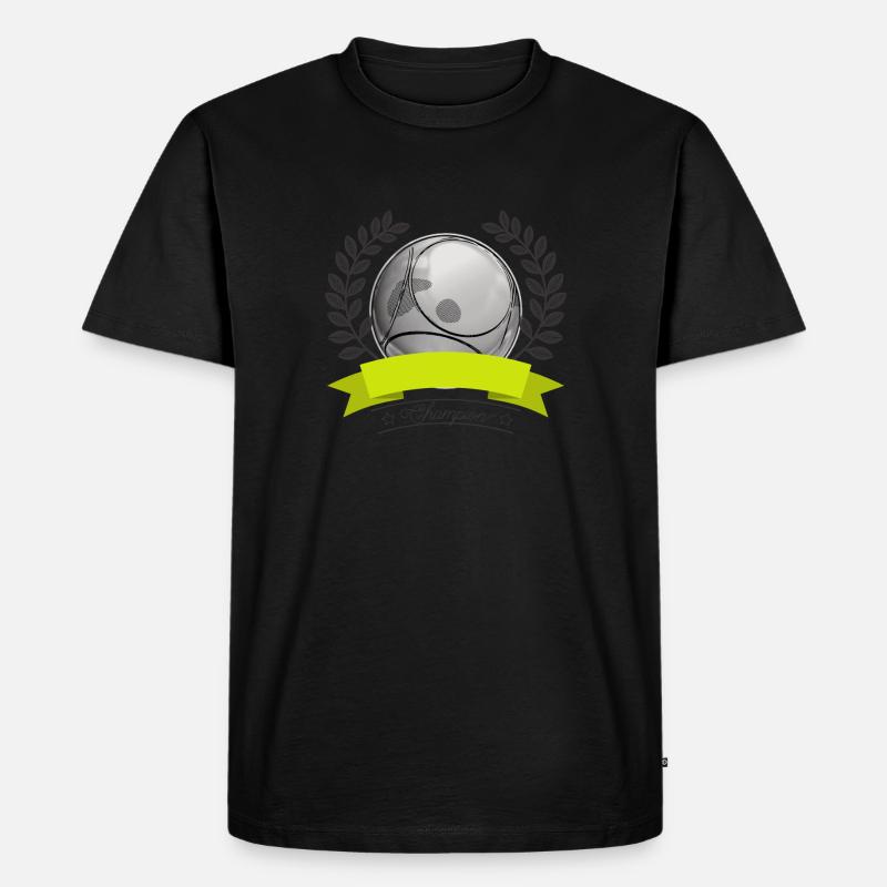 Boule Champion Emblem - Männer Premium Bio T-Shirt - undefined