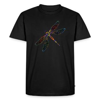 dragonfly - Men's Premium Organic T-Shirt - black - Front - Nico (187cm)