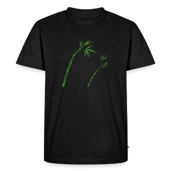 Bambou - T-shirt Premium bio Homme - noir - Devant - Nico (187cm)