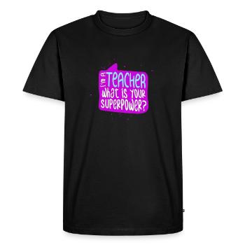 Étudiant 2023 Diplôme d’école d’enseignant d’étudiant du secondaire - T-shirt Premium bio Homme - noir - Devant - Nico (187cm)
