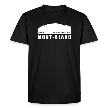 Mont-Blanc - T-shirt Premium bio Homme - noir - Devant - Nico (187cm)