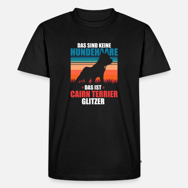 Cairn Terrier - Männer Premium Bio T-Shirt - Schwarz