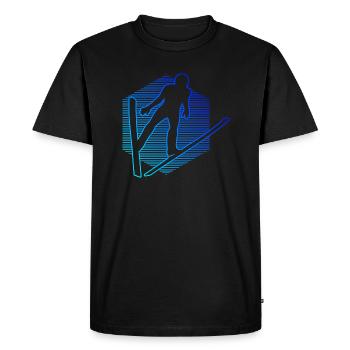 Ski Jumping Ski Jumpers Ski Flying Men Women - Men's Premium Organic T-Shirt - black - Front - Nico (187cm)