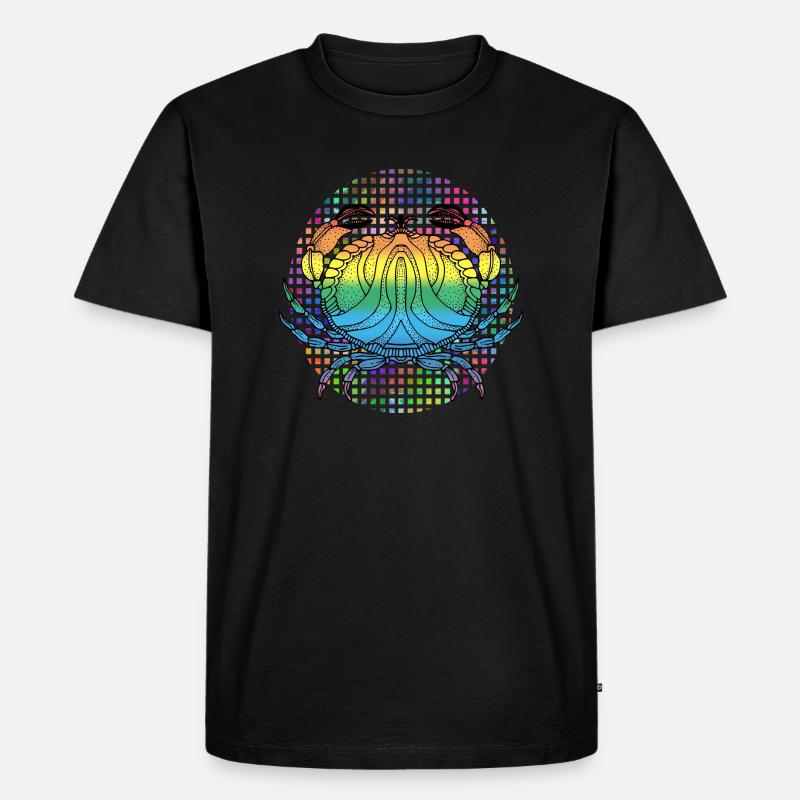 Krebs - Männer Premium Bio T-Shirt - Schwarz