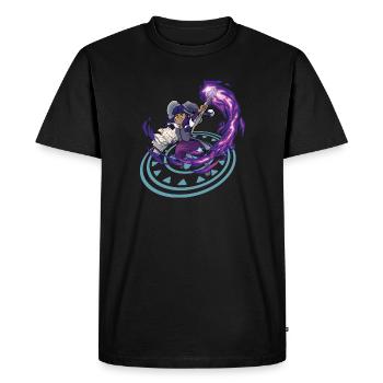 Petite Sorcière - MAGIE NOIRE - T-shirt Premium bio Homme - noir - Devant - Nico (187cm)