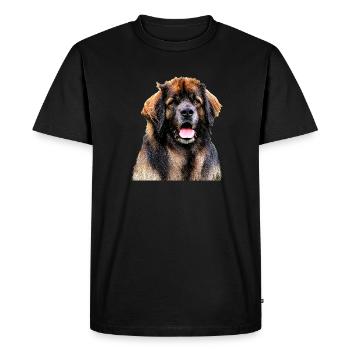 Leonberg 2 - T-shirt Premium bio Homme - noir - Devant - Nico (187cm)