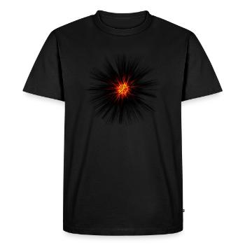 Explosion sombre - T-shirt Premium bio Homme - noir - Devant - Nico (187cm)