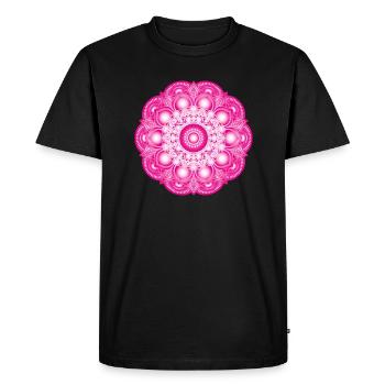 Mandala - T-shirt Premium bio Homme - noir - Devant - Nico (187cm)