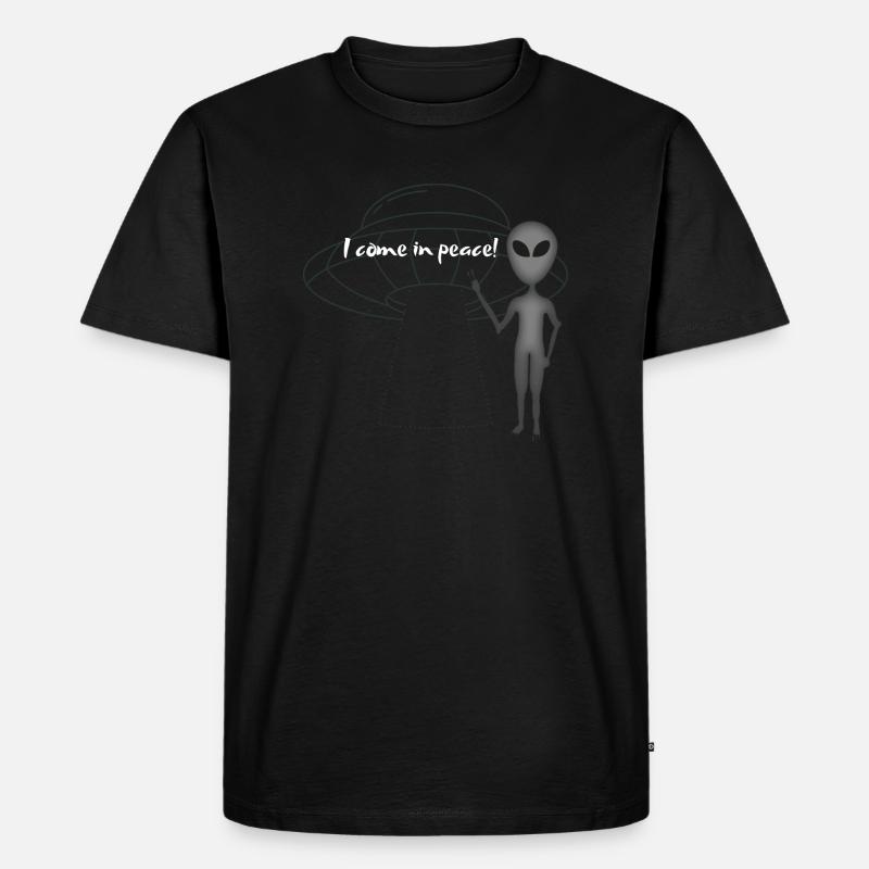 Außerirdischer - Männer Premium Bio T-Shirt - Schwarz