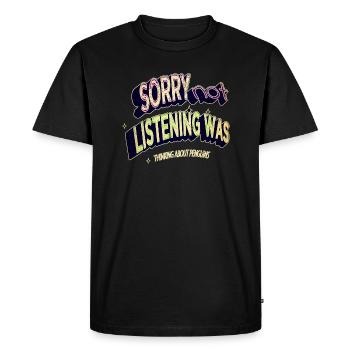 birthday present funny quote present animal - Men's Premium Organic T-Shirt - black - Front - Nico (187cm)