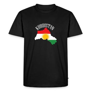 Kurdistan land Flagge - Männer Premium Bio T-Shirt - Schwarz - Vorne - Nico (187cm)