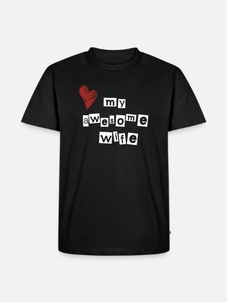 J’aime ma femme géniale - T-shirt Premium bio Homme - noir