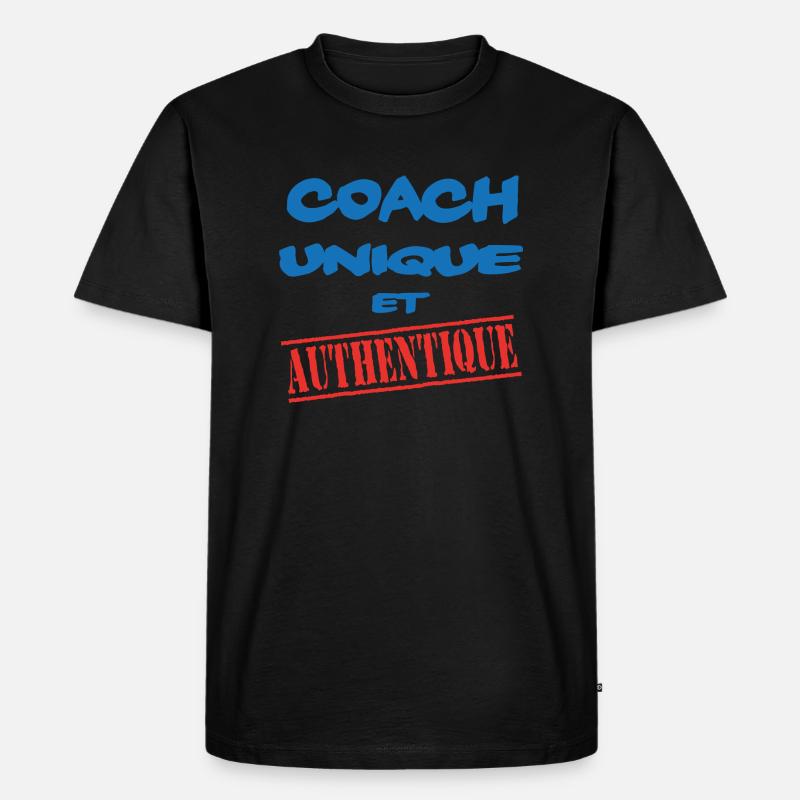REISEBUS EINZIGARTIG - Männer Premium Bio T-Shirt - Schwarz