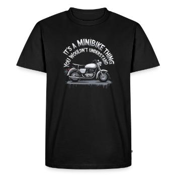 Small bikes, big fun - Men's Premium Organic T-Shirt - black - Front - Nico (187cm)