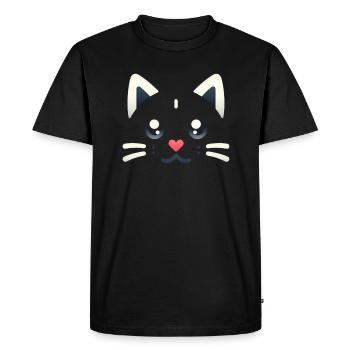Chatons Kawaii, Animaux de compagnie - T-shirt Premium bio Homme - noir - Devant - Nico (187cm)