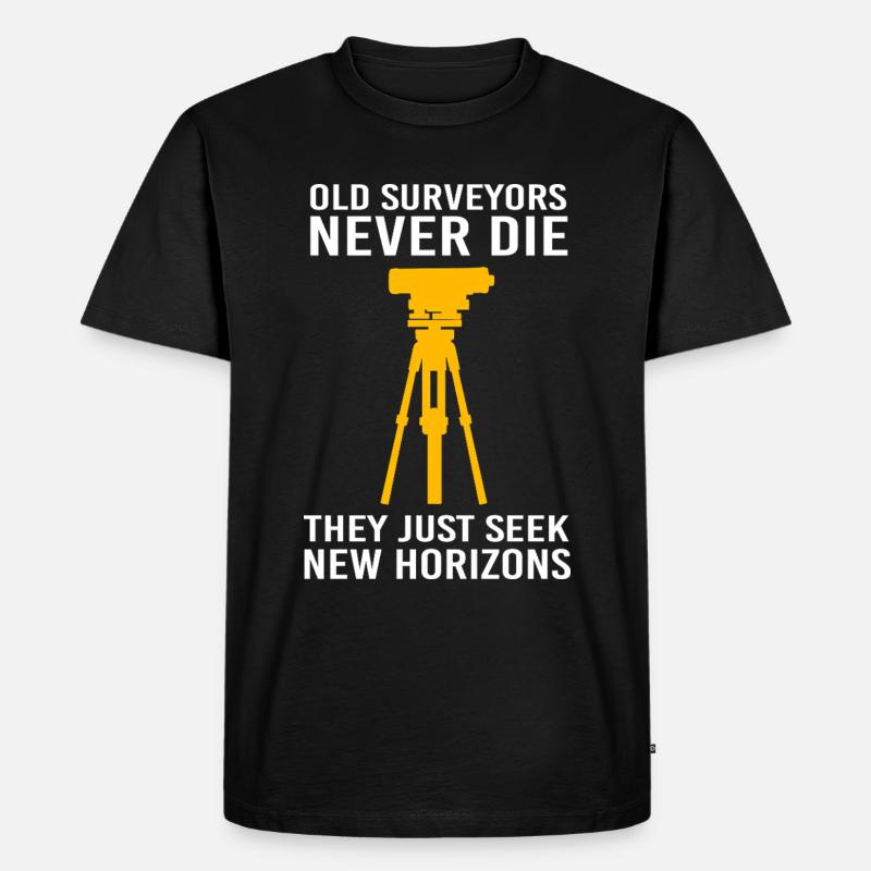 Landvermesser - Männer Premium Bio T-Shirt - Schwarz