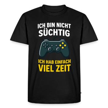 Gamers on withdrawal - level lost - Men's Premium Organic T-Shirt - black - Front - Nico (187cm)