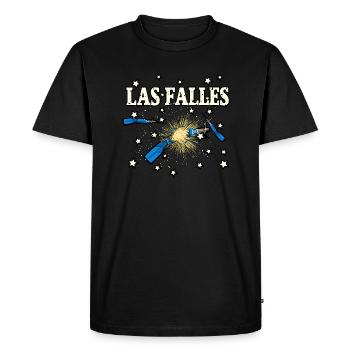 Falles Truenos - T-shirt Premium bio Homme - noir - Devant - Nico (187cm)