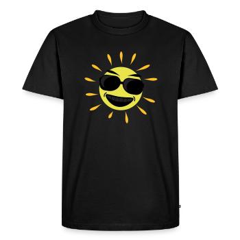 sun_shine_cool_f3 - T-shirt Premium bio Homme - noir - Devant - Nico (187cm)