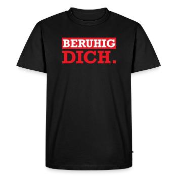 Berugig vous - T-shirt Premium bio Homme - noir - Devant - Nico (187cm)