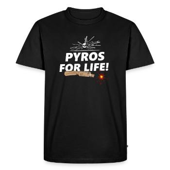 Pyro For Life Trueno Feux d'artifice - T-shirt Premium bio Homme - noir - Devant - Nico (187cm)
