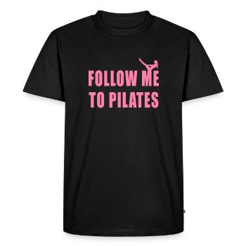 Pilates me suivre à Pilates - T-shirt Premium bio Homme - noir - Devant - Nico (187cm)