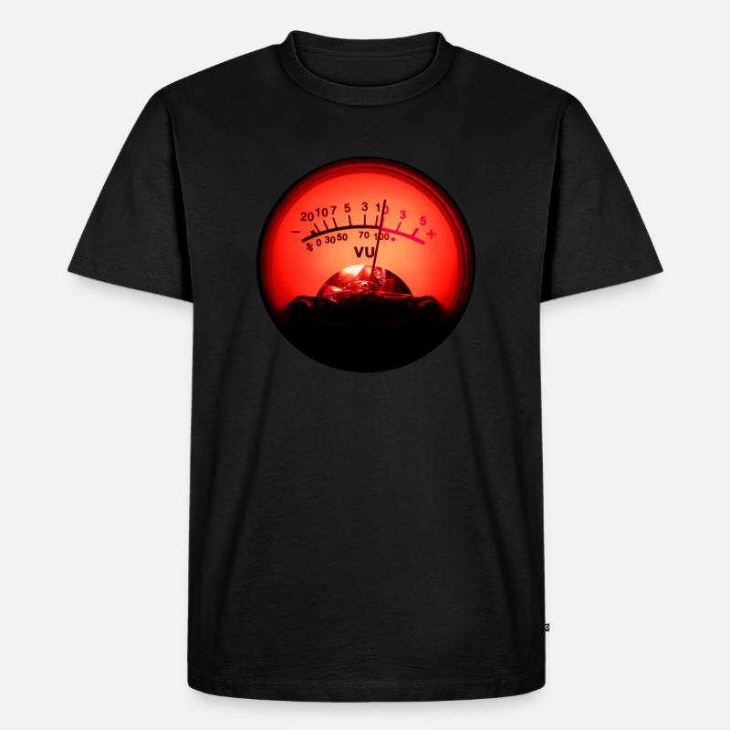 VU Meter - Männer Premium Bio T-Shirt - Schwarz