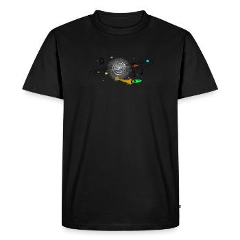 Discothèque solaire - T-shirt Premium bio Homme - noir - Devant - Nico (187cm)
