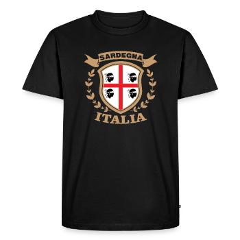 Sardegna Italia Gift Sardinia Sardinians - Men's Premium Organic T-Shirt - black - Front - Nico (187cm)
