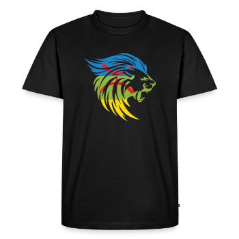 AMAZIGH SYMBOLE BERBERE Z IMAZIGHEN - T-shirt Premium bio Homme - noir - Devant - Nico (187cm)
