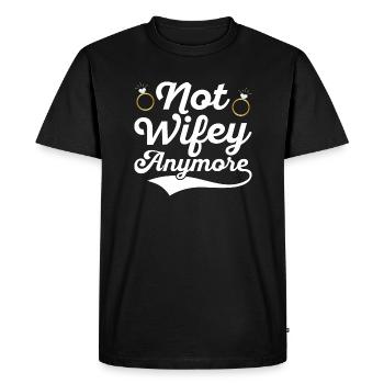 Plus femme Ex-femme Divorce Divorcée - T-shirt Premium bio Homme - noir - Devant - Nico (187cm)