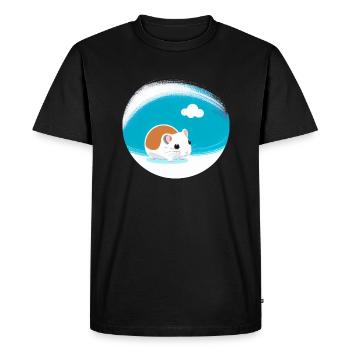 Mignon Dessin Animé Hamster Love Pet 15 - T-shirt Premium bio Homme - noir - Devant - Nico (187cm)