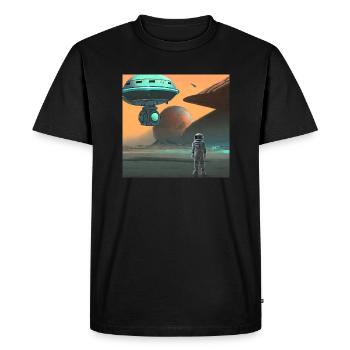 Créativité cosmique 14 - T-shirt Premium bio Homme - noir - Devant - Nico (187cm)