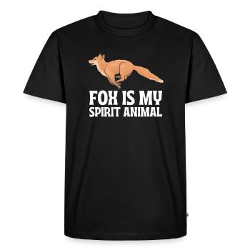 Fox Is My Spirit Animal - Men's Premium Organic T-Shirt - black - Front - Nico (187cm)