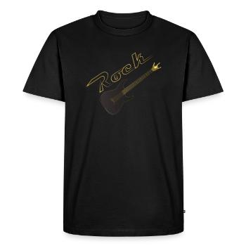 Guitare Rock - T-shirt Premium bio Homme - noir - Devant - Nico (187cm)