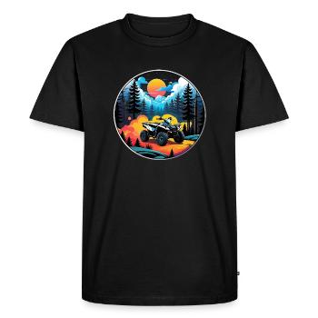 quad et tout terrain - T-shirt Premium bio Homme - noir - Devant - Nico (187cm)