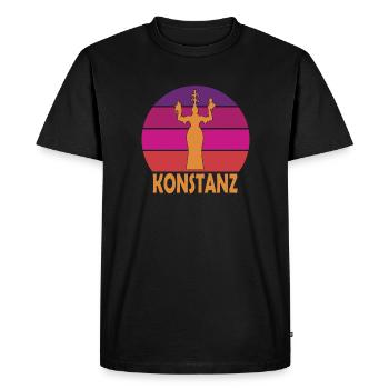 Constance - Imperia - Lac de Constance - Bade-Wurtemberg - T-shirt Premium bio Homme - noir - Devant - Nico (187cm)
