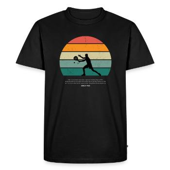 Padel depuis 1960 - Meilleures ventes - - T-shirt Premium bio Homme - noir - Devant - Nico (187cm)
