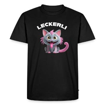 Traite - T-shirt Premium bio Homme - noir - Devant - Nico (187cm)